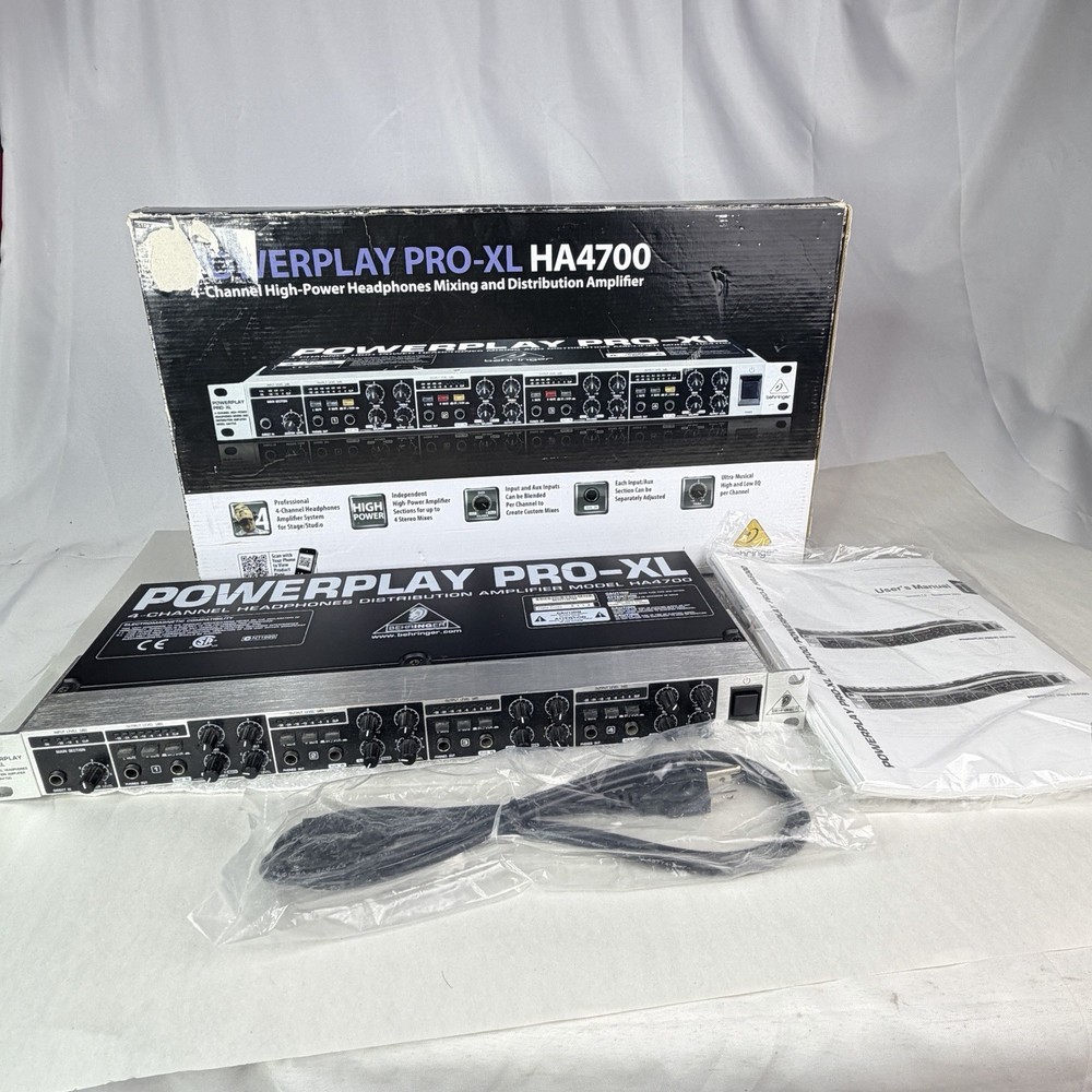 Behringer PowerPlay Pro-XL HA4700 4-Channel Headphone Distribution Amplifier