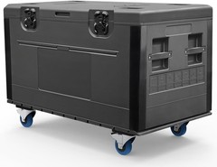 Sound Town Heavy-Duty ATA Utility Storage Cable Trunk Road Case with 4″ Casters