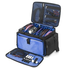 AKOZLIN Cable File Bag with Detachable Dividers, DJ Gig Bag Cord Organizer Ca…