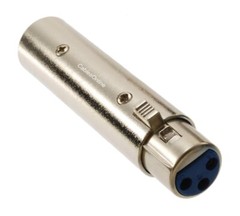 XLR 3-Pin Female to XLR 3-Pin Male Barrel Extension Adapter, CablesOnline AV-A79