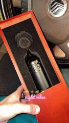 Blue Blackout Spark SL XLR Condenser Microphone In Black With Wooden Case