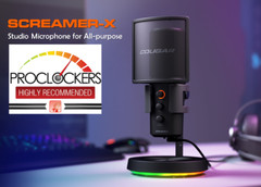 COUGAR SCREAMER-X Studio Microphone RGB Effect :CGR-U163RGB-500MK – [F66]