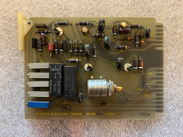3M M56 M23 Mincom PREAMP NAB WITH OVERDUB CARD – stock, as-is
