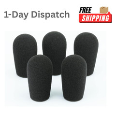 LEFXMOPHY Mic Muff Replacement Telex Airman 750 850 760 Foam Windscreen 5 Pack