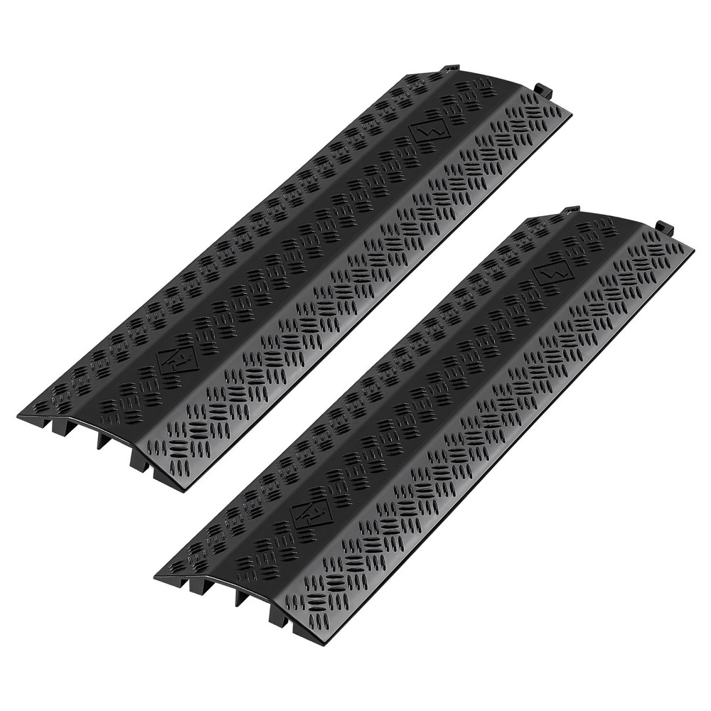 Uimoso Heavy Duty Cable Protector Ramp, Drop Over Floor Cord Cover, 17500 lbs