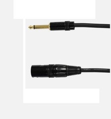 XLR 3-Pin Male to 1/4”TS Mono Cable Unbalanced Shielded Mic Audio Cord Stereo 05