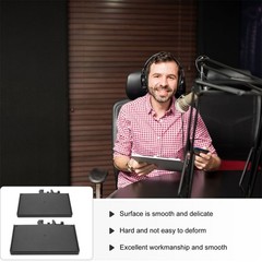 2Pcs Sound Card Tray Microphone Holder Broadcast Rack Stand Clip