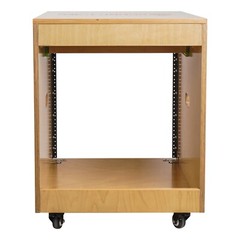 Sound Town Plywood 10U Studio Rack Desk with Slide-Out Tray (SDRK-ST10)