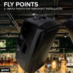 Gemini Sound AS-2110P Powered 10 Inch PA System 1000 Watt DJ Speaker