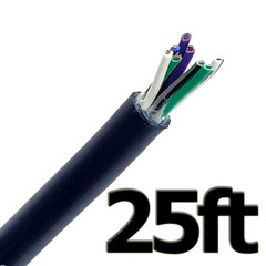 25 FT 18 AWG Gauge 9 Conductor Speed Wire Speaker Trailer Copper Stranded Cable