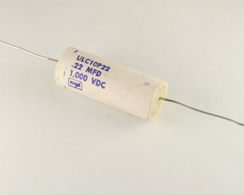 2x .22uF 1000V Axial Film Metalized Polyester Ceramic Capacitor DC 1KV Amp mfd