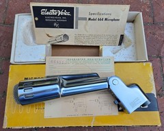 NOS Vintage 1950s Electro Voice 664 Dynamic Cardioid Microphone Hi Z Made in USA