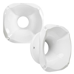 1x PRV Horn WGP14-50X SLIM WHITE 2” Exit 4 Bolt Shallow Waveguide for 2″ Driver