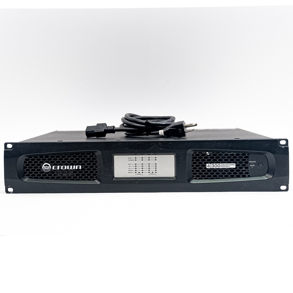 Crown Audio DCI 4/300 DriveCore Install Analog Series 4-Channel Power Amplifier