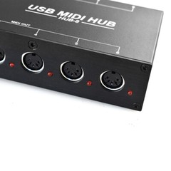 DOREMiDi HUB-8 MIDI 6×6 MIDI Interface Host X2 USB3.1 MIDI Hub Box 96 Channels