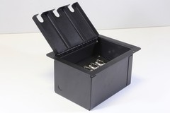 Elite Core FBL6+AC Recessed Metal Floor Box – Pre-Loaded – OPEN BOX
