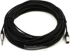 Hosa HSX-100 Balanced Interconnect, REAN 1/4 in TRS to XLR3M, 100 ft