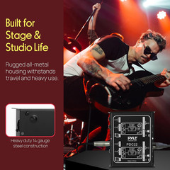 -PRO Premium Direct Injection Audio Box – Passive DI Unit Hum Eliminator W/ Inpu