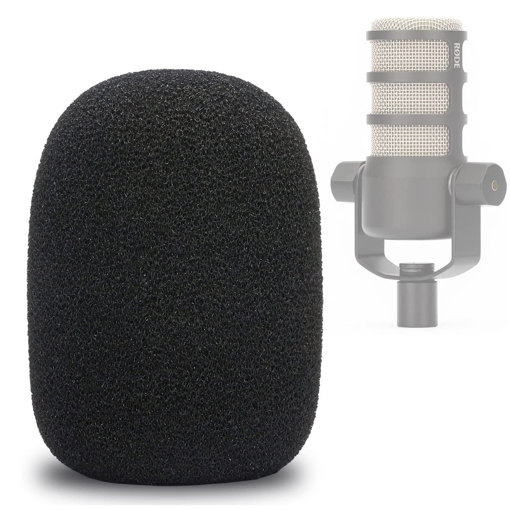 PodMic Pop Filter Foam Cover – Mic Windscreen Wind Cover Customized for Rode …