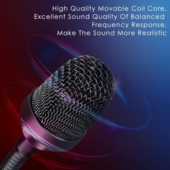 Professional Dynamic Gooseneck Microphone with XLR 16 Inch DJ Mic Podium