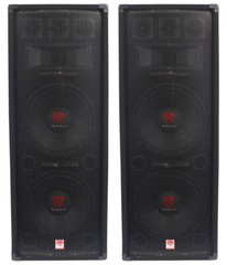 (2) Rockville RSG12.28 Dual 12” 2000 Watt 8-Ohm Passive Pro Audio PA Speakers