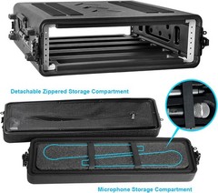 Rack Case 2U + Screws Space SHALLOW 15 In Deep shell, Light Weight DJ, 19″ Wide
