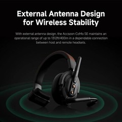 Accsoon CoMo SE 400m Wireless Intercom Headset System 2.4G Full Duplex 5-Person