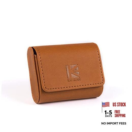 KBEAR IEM 4347 Brown Travel Portable Earphone Case