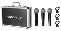 2) Mackie SRM450V3 SRM450-V3 1000w 12″ Powered Speakers+Transport Cart+3) Mics