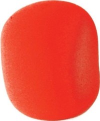 Durable Foam Microphone Windscreen in Red – Lightweight, Fits Most Mics, 1 Count