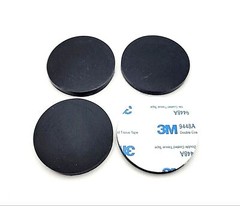 2″ Wide Round Rubber Stick on Feet Bumpers 1/4″ Thick 3M Adhesive Backing Pads
