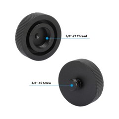 CAMVATE Mic Stand Holder Mount Screw 5/8″-27 Female to 1/4″-20 & 3/8″-16 Male
