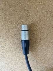 Neutrik NC3MX to 6.25 mm Cable Black 20 feet long Instrument Cable