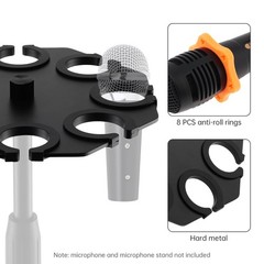 Lifexciting Multi Microphone Holder Up to Mics Metal Tray Attachment for Mic …
