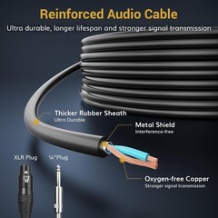 Professional Dynamic Handheld Microphone with High Sensitivity & 4.5M XLR Cable