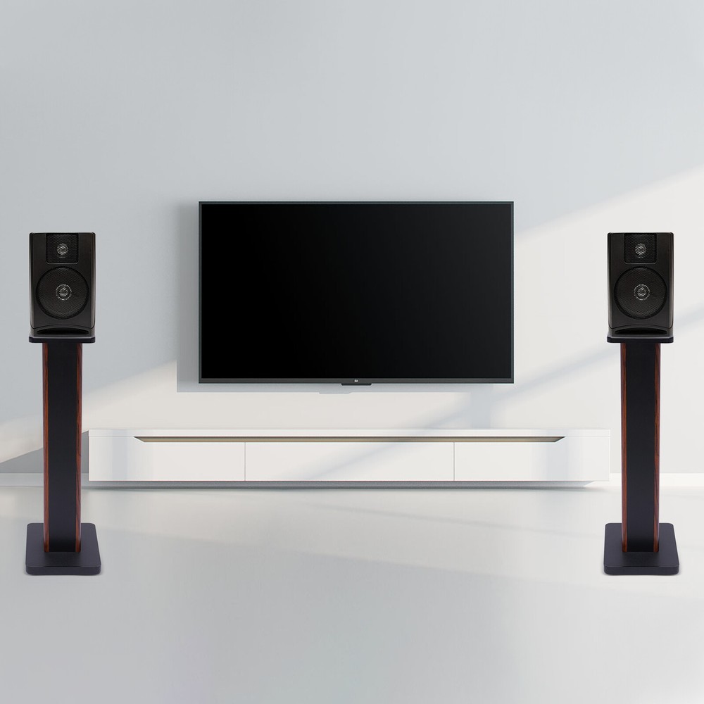 Bookshelf Speaker Stands Surround Sound Home Theater for Home, Bistro, Library