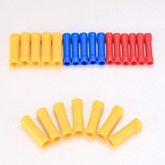 QOOSIKICC 150 Pcs Electrical Butt Connectors Kit, red, yellow and blue