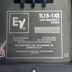Electro-Voice Subwoofer Passthrough TL15-1 XS