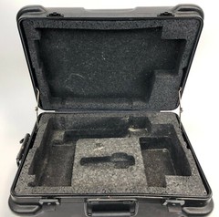 19″ Black Hardshell Plastic Rolling Music Microphone Mixer Audio Roadie Case Box