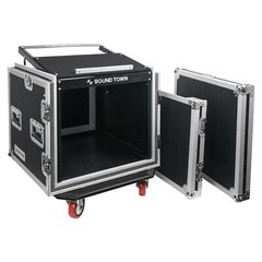 Sound Town Shock Mount 10U ATA Rack 20”Rackable Depth 11U SlantMixer STMR-SP10UW