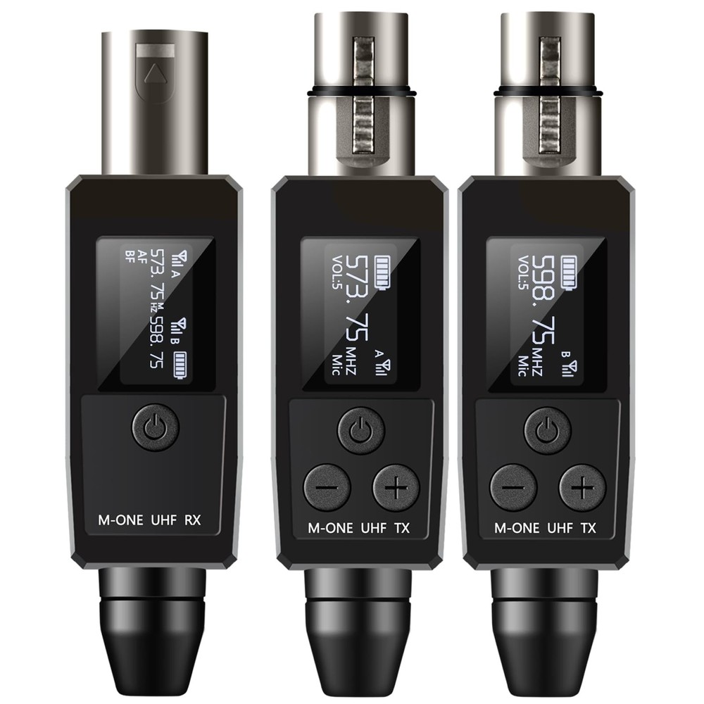 EBJ Wireless Microphone System UHF wireless XLR transmitter and receiver for …