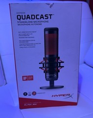 HyperX QuadCast Wired Multi-Pattern Electret Condenser Microphone – HX-MICQC-BK