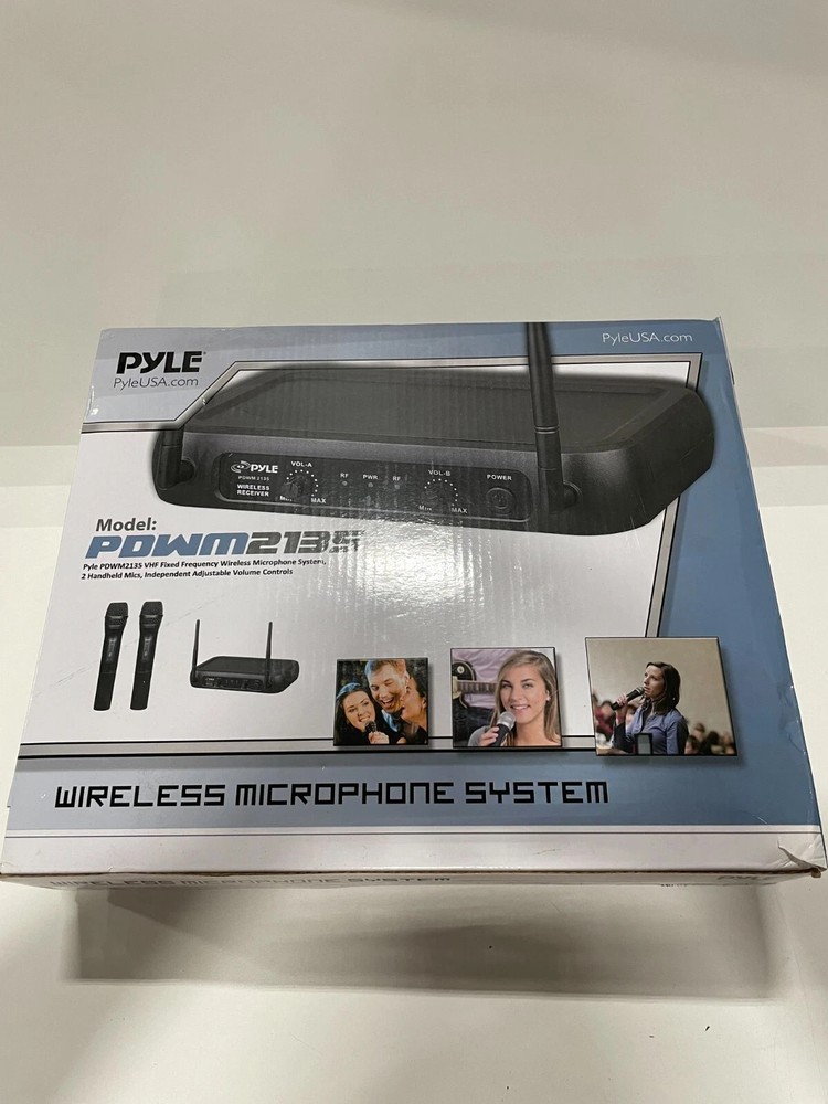Pyle PDWM2135 VHF Fixed Frequency Wireless Microphone System +Adjustable Volume