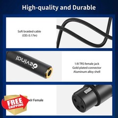Devinal XLR to 3.5mm Rotatable Cable 1FT