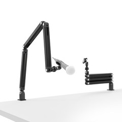 Adjustable Microphone Arm Stand for Streaming, Podcasting, and Gaming