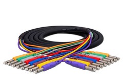 Hosa CPP-805 8-channel 1/4-inch TS Male Snake – 16.5 foot