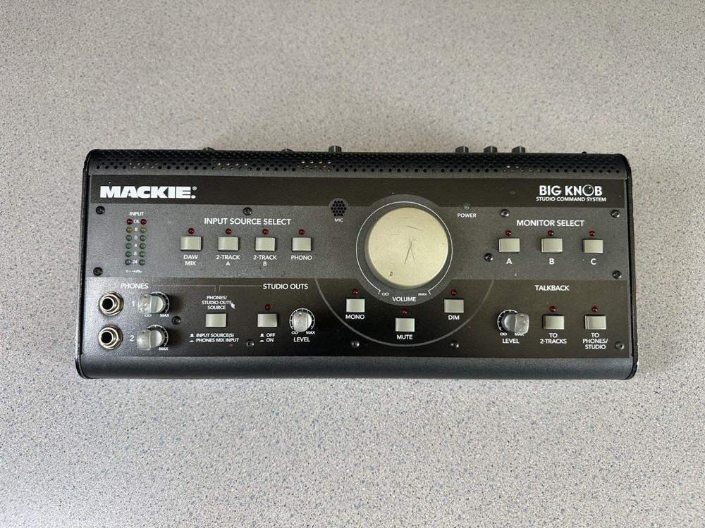 Mackie Big Knob Studio Audio Control Center NO POWER