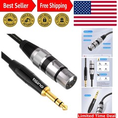 High-Quality 3.3 Feet XLR to 1/4 Inch TRS Audio Cable – Less Noise, More Clarity
