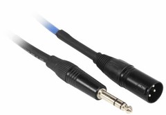 2 Rockville RCXMB6-BL Blue 6′ Male REAN XLR to 1/4“ TRS Balanced Cables
