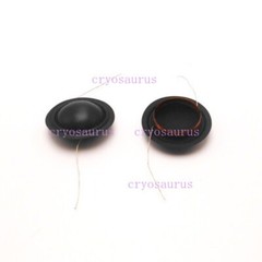 2pcs 19.43 mm (19 Core) KAPTON Black Silk Tweeter Diaphragm Voice Coil 4Ohm 180°